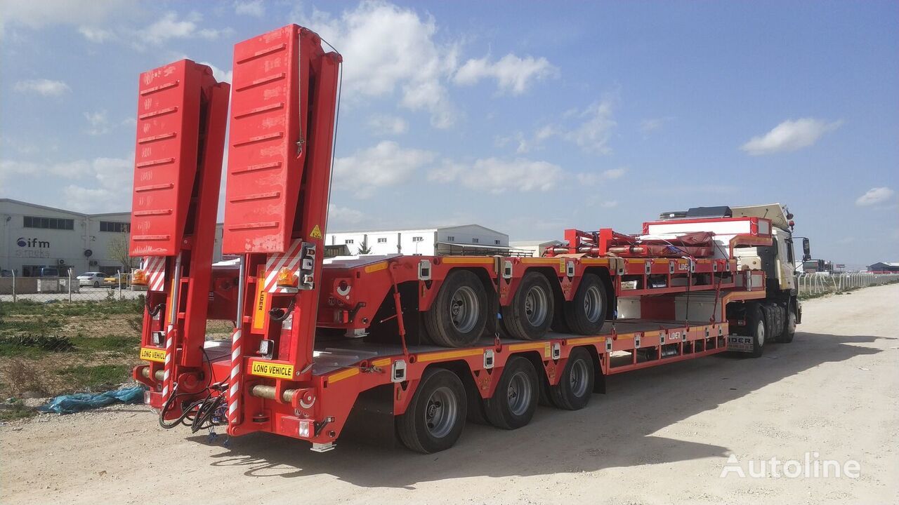New Low loader semi-trailer for transportation of heavy machinery LIDER 2024  READY IN STOCK 50 TONS CAPACITY LOWBED: picture 18