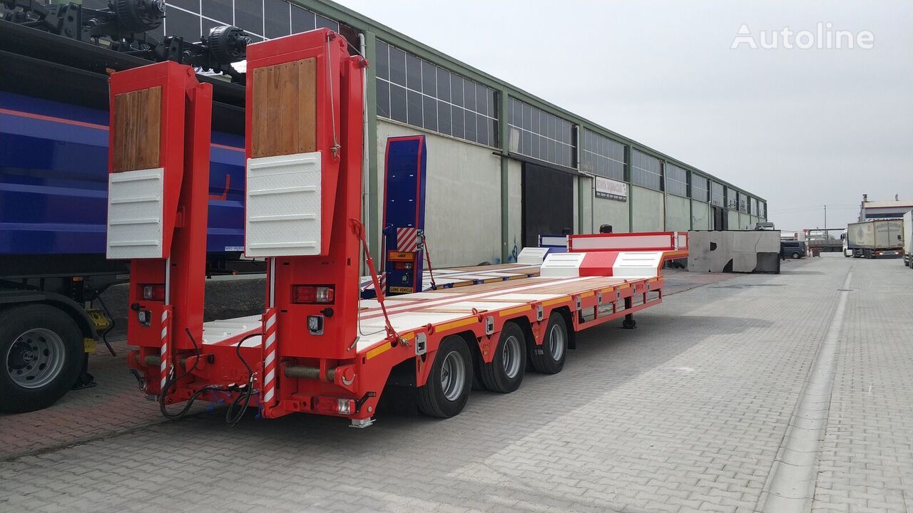 New Low loader semi-trailer for transportation of heavy machinery LIDER 2024  READY IN STOCK 50 TONS CAPACITY LOWBED: picture 7