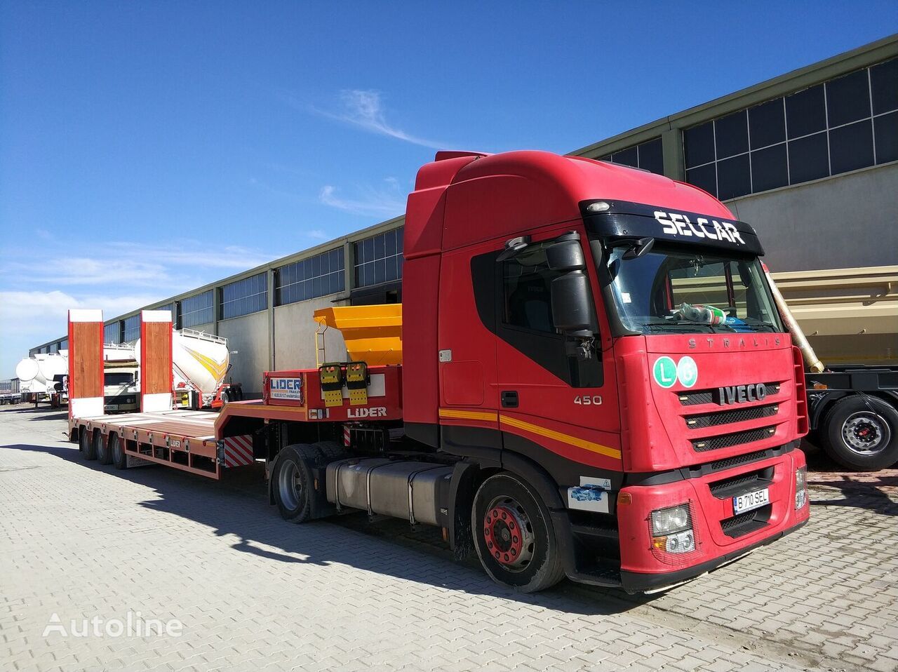New Low loader semi-trailer for transportation of heavy machinery LIDER 2024  READY IN STOCK 50 TONS CAPACITY LOWBED: picture 16