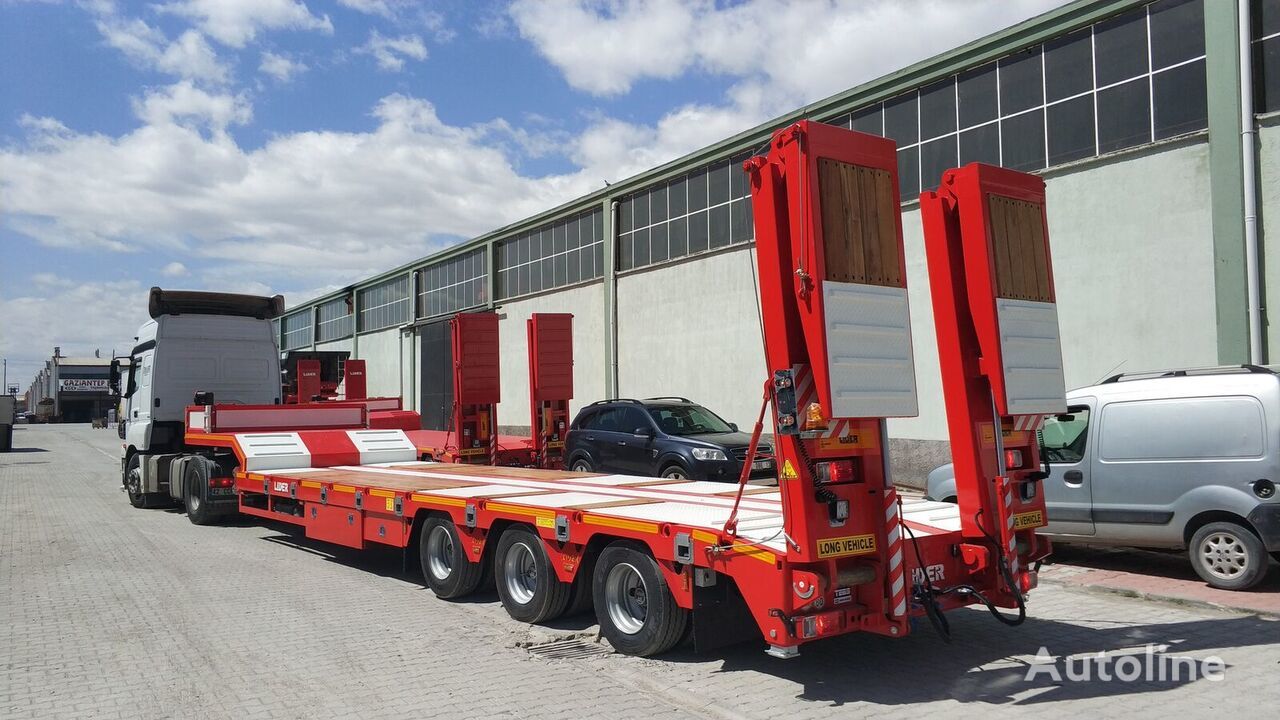New Low loader semi-trailer for transportation of heavy machinery LIDER 2024  READY IN STOCK 50 TONS CAPACITY LOWBED: picture 3