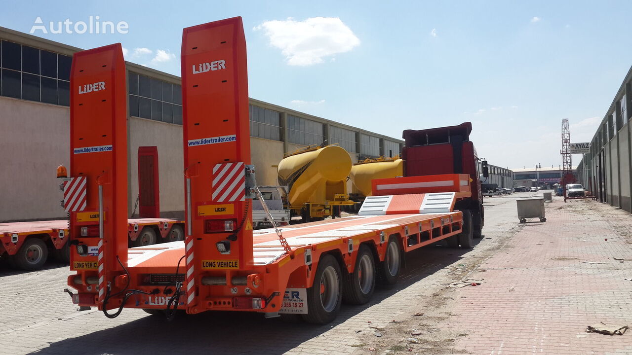 New Low loader semi-trailer for transportation of heavy machinery LIDER 2024  READY IN STOCK 50 TONS CAPACITY LOWBED: picture 5