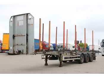 ZASŁAW D-651 A, 2x LIFTING AXLE, AXLES 9t  - Logging semi-trailer