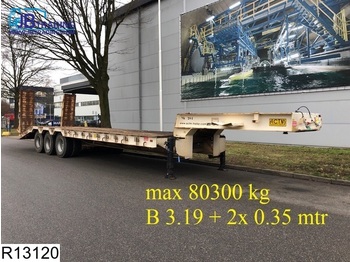 ACTM Lowbed 80300 KG, B 3.19 + 2x 0.35 mtr, 3,5 inch kingpin, Lowbed, Steel suspension - Low loader semi-trailer