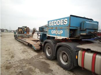  Cometto Tri Axle Drop Neck Low Loader Trailer, Rear Steer, Out Riggers - Low loader semi-trailer