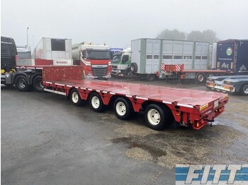 ES-GE 2x 4ass semi dieplader, 5mtr uitschuifbaar - Low loader semi-trailer