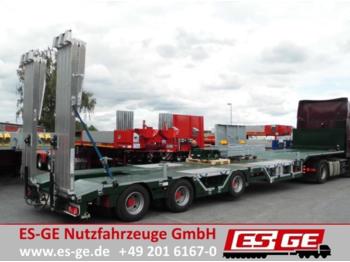 ES-GE 3-Achs-Satteltieflader - mit Radmulden - telesko  - Low loader semi-trailer