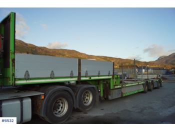  HRD 3 axle Jumbo semi-trailer with 6 meter pull-out. - Low loader semi-trailer