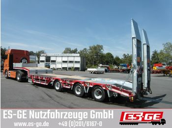 Humbaur 3-Achs-Satteltieflader mit Radmulden  - Low loader semi-trailer