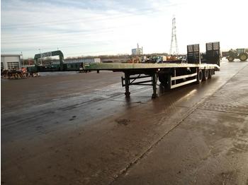 King Tri Axle Sloping Low Loader Trailer, Hydraulic Ramps - Low loader semi-trailer