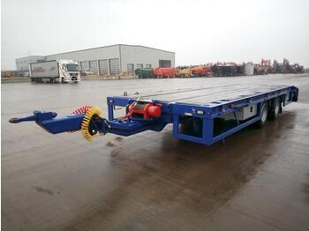  King Twin Axle Draw Bar Low Loader Trailer, Air Brakes, Winch (Plating Certificate Available) - Low loader semi-trailer