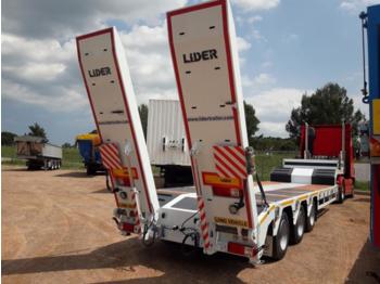 LIDER-TRAILER GONDOLA 3 EJES 1 DIRECIONEL 1 ELEVABLE 45 TONAS - Low loader semi-trailer