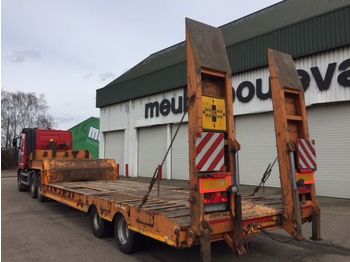 NOOTEBOOM DEZEURE 2 achs auflieger tieflader, blatfederung - Low loader semi-trailer