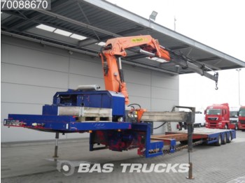 Nooteboom Ausziebar bis 17m70 OSD-44 VV Palfinger PK33000B - Low loader semi-trailer