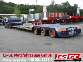 Scheuerle 4-Achs-Tiefbett (1 + 3 Kombination) - zwangsgele  - Low loader semi-trailer