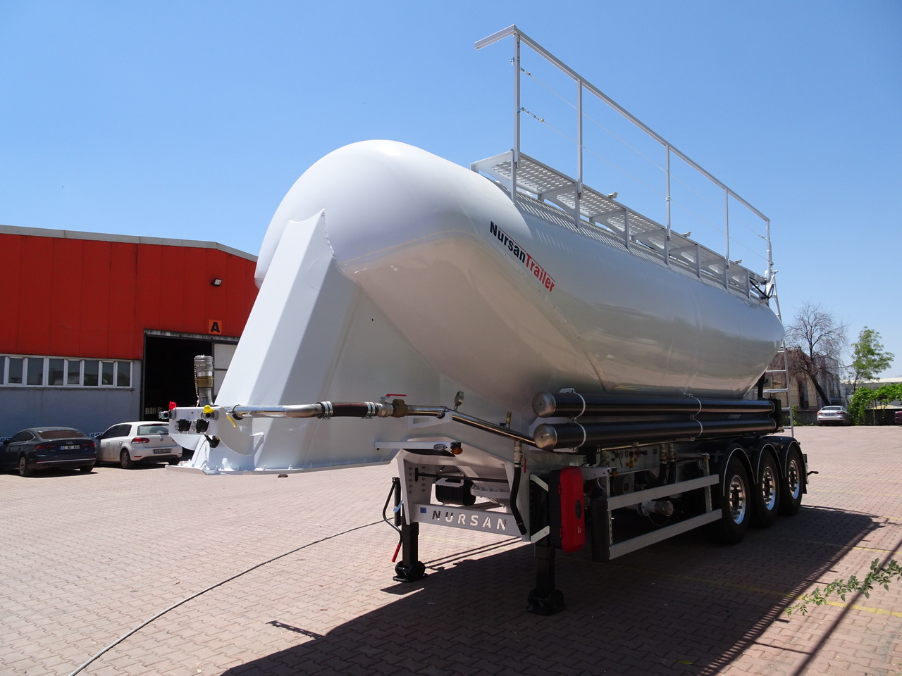 New Silo semi-trailer for transportation of silos NURSAN Aluminium W Type Silo: picture 8
