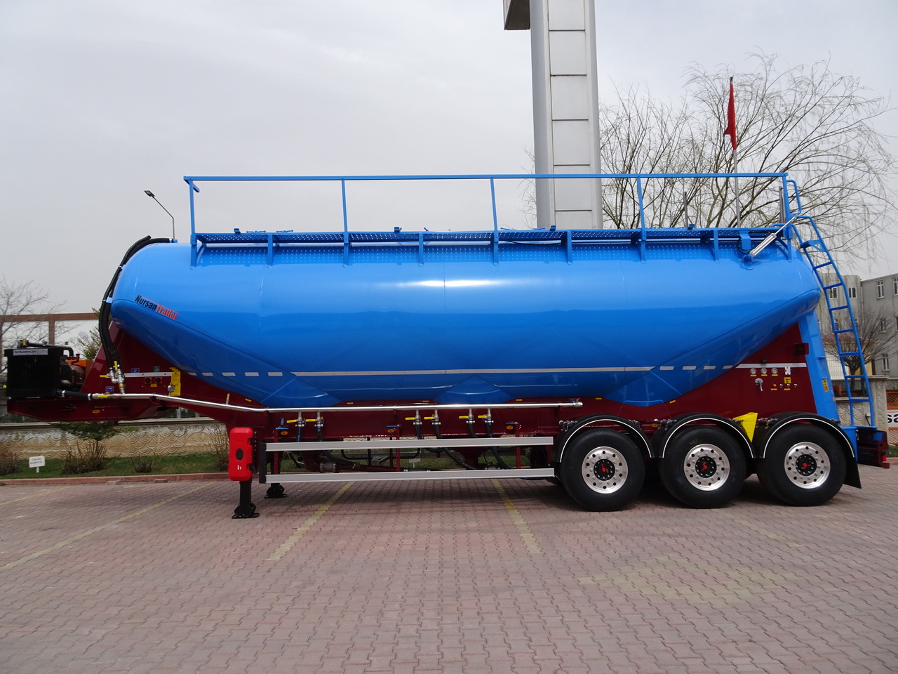 New Silo semi-trailer for transportation of silos NURSAN Aluminium W Type Silo: picture 17