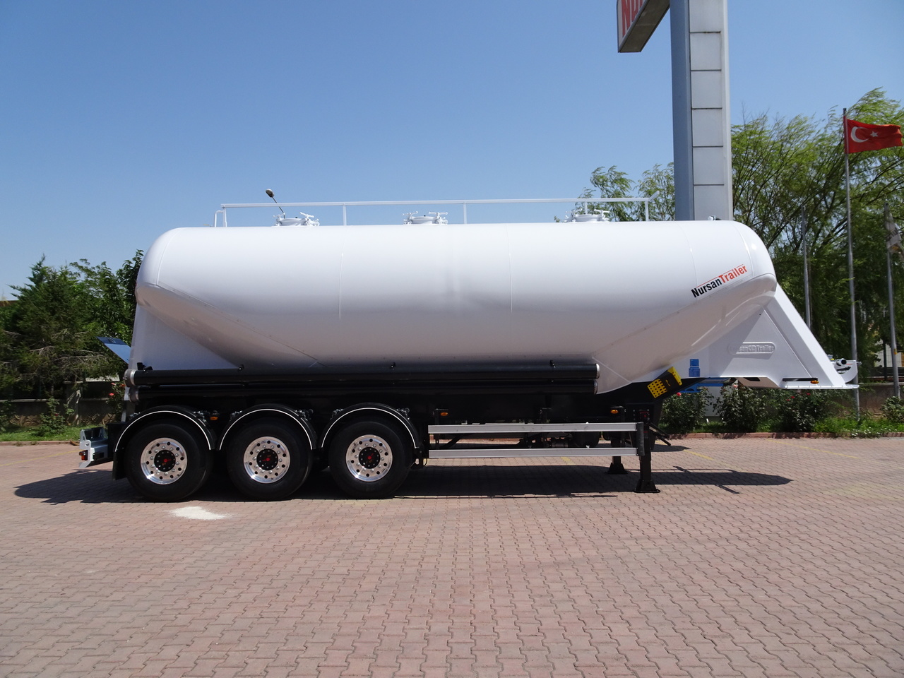 New Silo semi-trailer for transportation of silos NURSAN Aluminium W Type Silo: picture 6