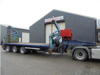 Container transporter/ Swap body semi-trailer Renders Sideloader, seitenlader, 20 FT only, hatz diesel, self supporting trailer: picture 1