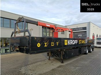 Dropside/ Flatbed semi-trailer Schmidt Cordes C SAKL 300 / Lenkachse / Ausschub: picture 1