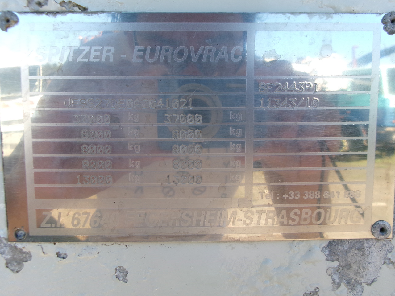 Leasing of Spitzer Powder tank alu 43 m3 / 1 comp + compressor Spitzer Powder tank alu 43 m3 / 1 comp + compressor: picture 29