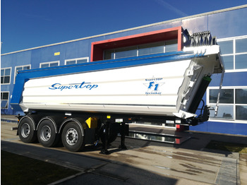 New Tipper semi-trailer for transportation of bulk materials TECNOKAR Supertop F1 - construction tipper - steel body - 30 m³ - 3 axles: picture 1