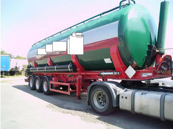 GOFA Silo aus Edelstahl + SAF Achse  Wassertrans  - Tank semi-trailer