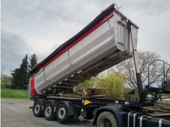 Kempf SKM 35/3 Stahl Rundmulde hydraulische Klappe 30q  - Tipper semi-trailer