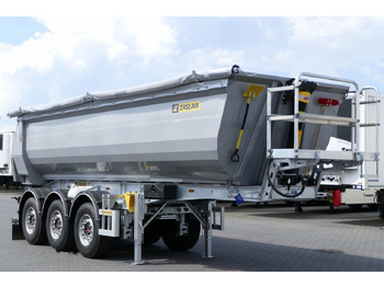 Zasław WYWROTKA 26 m3 / FABRYCZNIE NOWA / STALOWA / RYNNA WANNA HP / 20 - Tipper semi-trailer