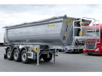 Zasław WYWROTKA 26 m3 / FABRYCZNIE NOWA / STALOWA / RYNNA WANNA HP / 20 - Tipper semi-trailer