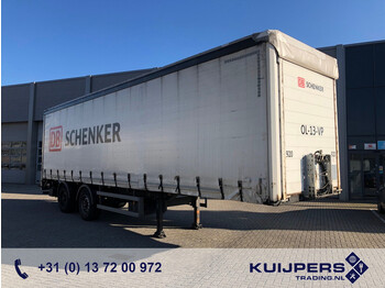 Curtainsider semi-trailer Tracon TO 1518 City / Stuur + Liftas / Schuifzeil / Laadklep 2000 kg / APK TUV 12-22: picture 1