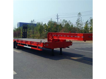 XCMG Official 3 Axle 18 Meter Long Truck Trailers 40Ft Low Bed Container Semi Trailer - Low loader semi-trailer: picture 4