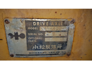 EJE KOMATSU KWA40.D  - Axle and parts for Construction machinery: picture 3