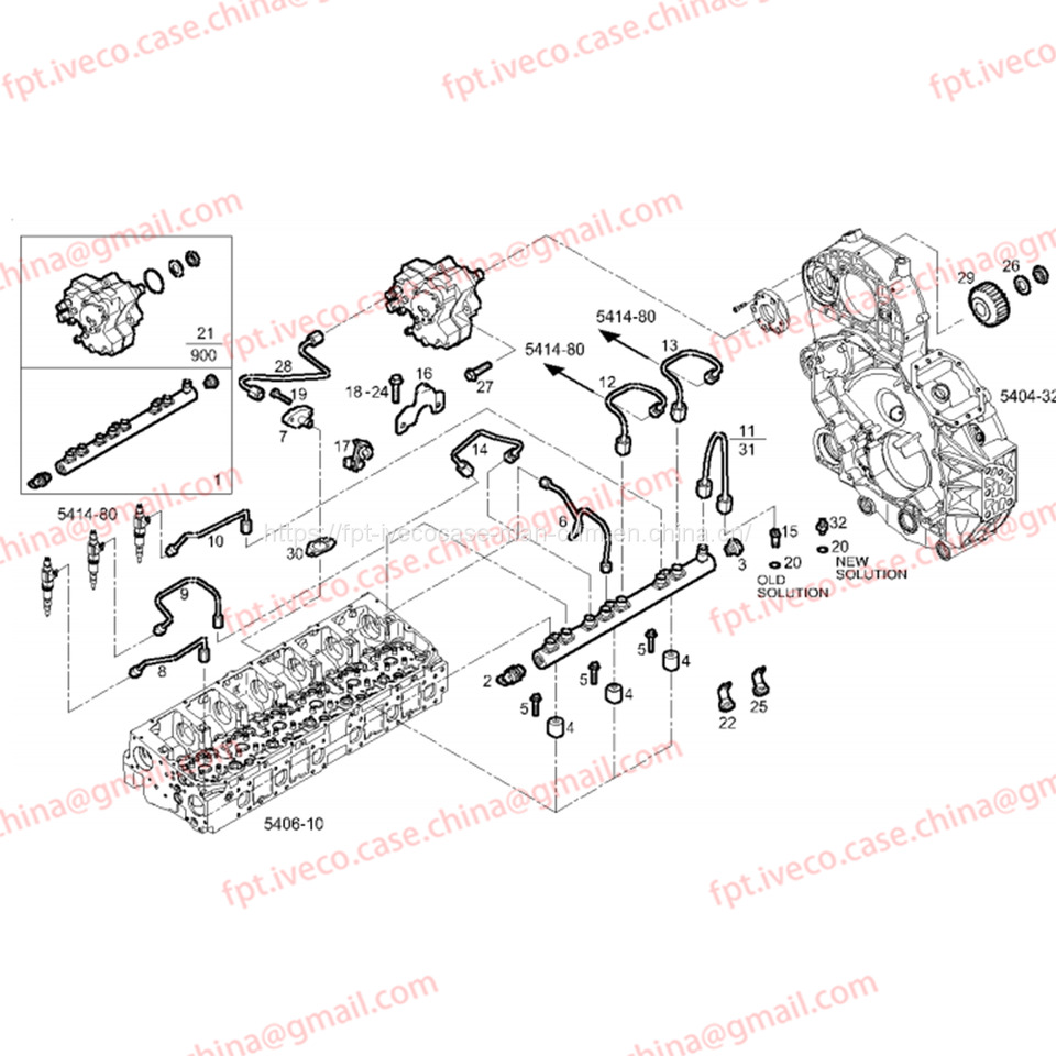 Fuel processing/ Fuel delivery for Bus FPT IVECO CASE Cursor9Bus F2CFE612D*J231/F2CFE612A*J098 5802748674 HYDRAULIC CYLINDER 504373407: picture 4