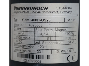Engine for Material handling equipment Jungheinrich 51344884 Steering motor 24V type GNM5460H-GS23 sn 4395008: picture 2