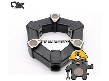 New Clutch and parts LR001D2140 Excavator engine hydraulic pump coupling shock absorber rubber: picture 5