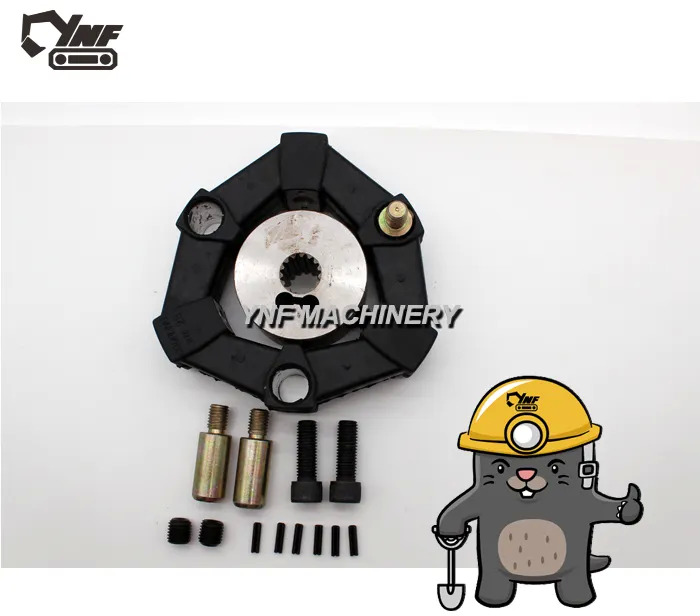 New Clutch and parts LR001D2140 Excavator engine hydraulic pump coupling shock absorber rubber: picture 7