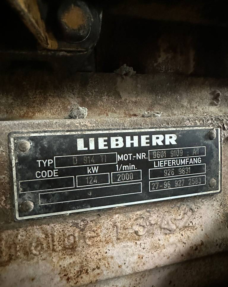 Engine for Construction machinery Liebherr D 914 T1 ENGINE: picture 2