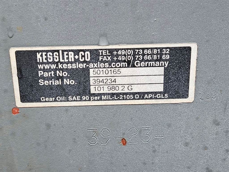 Axle and parts for Construction machinery Liebherr LH80-5010165-Kessler+CO 101.980.2G-Axle/Achse: picture 8