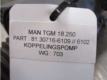 Clutch and parts for Truck MAN MAN TGM 81.30716-6109 / 6102 KOPPELINGSPOMP: picture 2