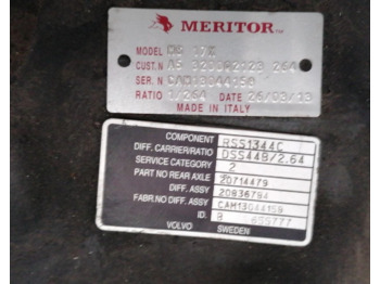 Differential gear for Truck Meritor 20714479: picture 2