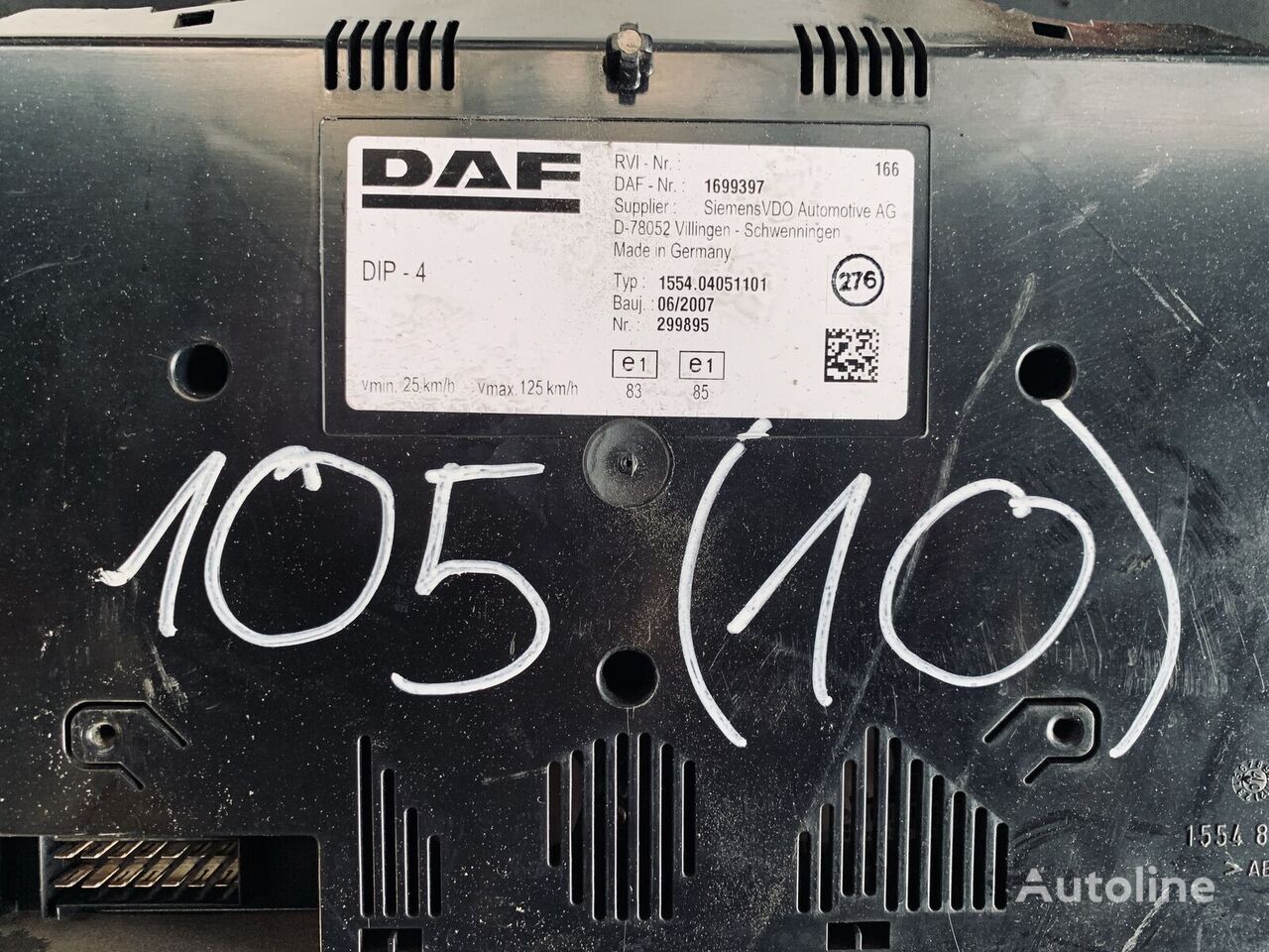 Dashboard for Truck Siemens VDO   DAF 105 truck: picture 2