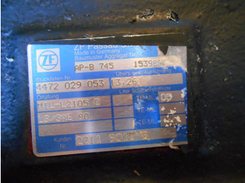 Rear axle for Construction machinery ZF AP-B745 -: picture 2