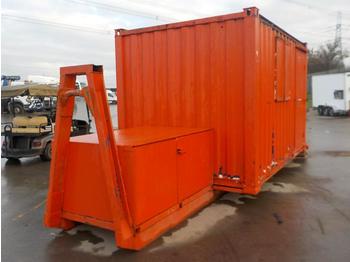 Roll-off container 12' x 8' Welfare Unit, Generator Storage, Fixed to RORO Frame to suit Hook Loader Lorry: picture 1