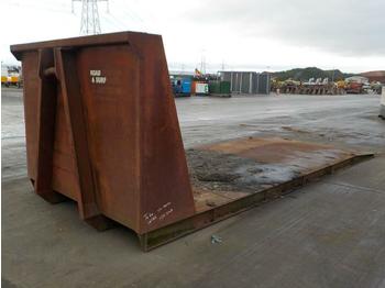 Roll-off container 20" Flat Bed Body to suit Hook Loader: picture 1