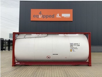 Tank container — CIMC tankcontainers TOP: 20FT, 24.030L tankcontainer, L4BN, UN Portable, T11, steam heating, bottom discharge, 5Y + CSC-test: 03/2024