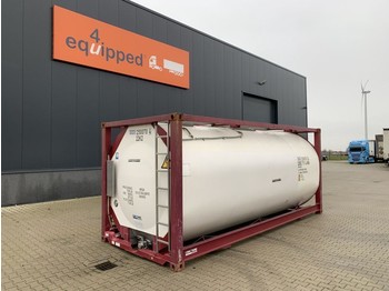 Tank container — CIMC tankcontainers TOP: 20FT, 24.920L tankcontainer, L4BN, UN Portable, T11, steam heating, bottom discharge, 5Y + CSC-test: 12/2023