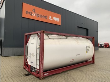 Tank container — CIMC tankcontainers TOP: 20FT, 24.940L tankcontainer, L4BN, UN Portable, T11, steam heating, bottom discharge, 5Y + CSC-test: 03/2024