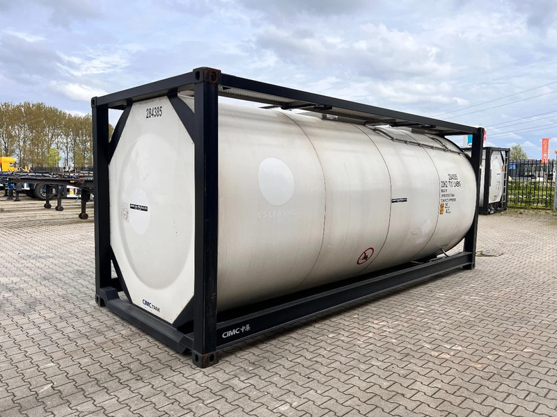 New Storage tank CIMC tankcontainers TOP: ONE WAY/NEW 20FT ISO tankcontainer, 25.000L/1-comp., L4BN, UN Portable, T11, steam heating, bottom discharge, more availabl: picture 6