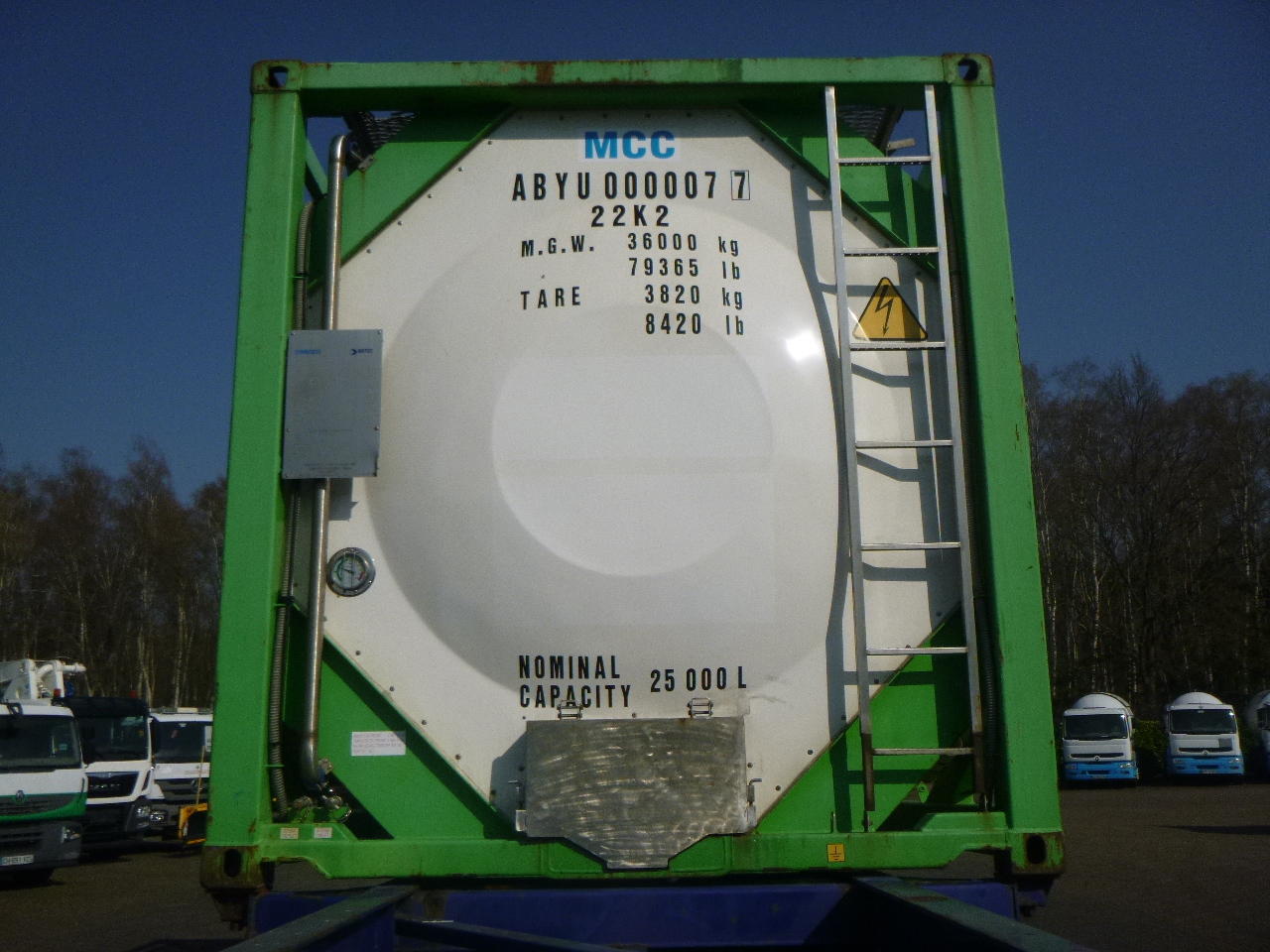 Tank container, Semi-trailer Danteco Food tank container inox 20 ft / 25 m3 / 1 comp: picture 5