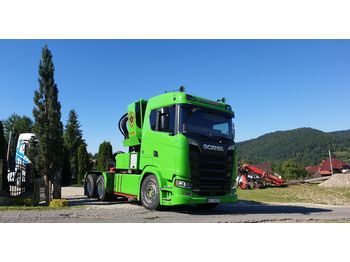 New Tractor unit Scania Scania S650 Do Drewna Dłużycy Lasu 6x4 Epsilon Loglift Doll Huttner: picture 1